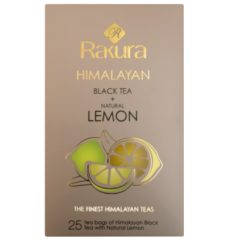 Rakura Himalayan Black Tea + Natural Lemon 25 Tea bags